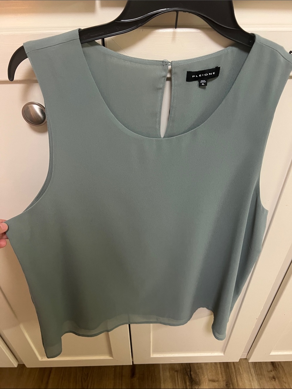 Pleione‎ Light Sage Green Dressy Tank Size XL